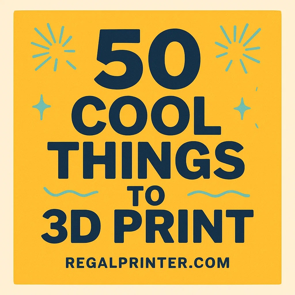 50 cool things to 3d print