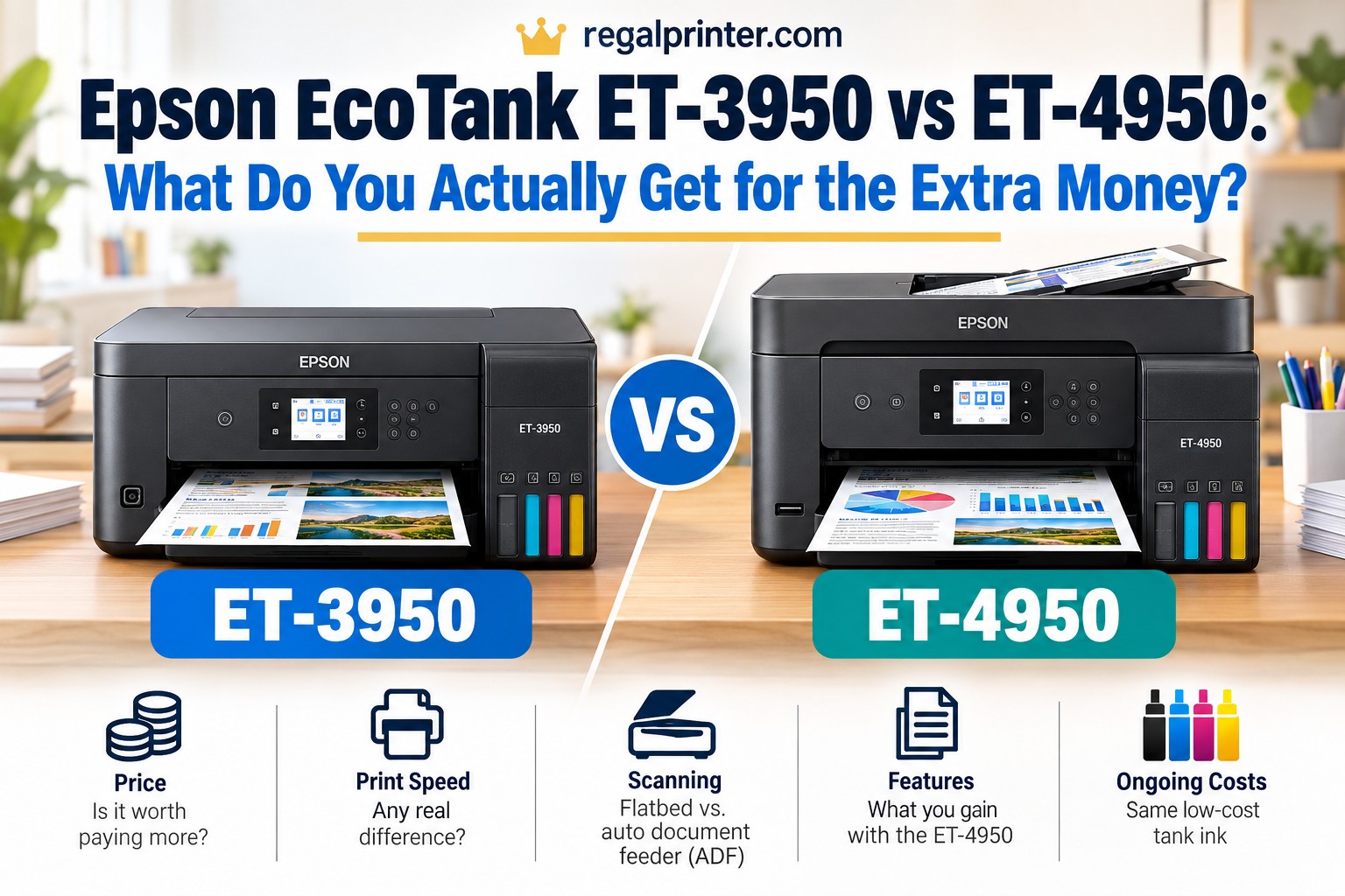 Epson EcoTank ET-3950 vs ET-4950